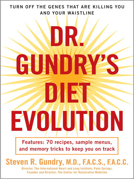 Title details for Dr. Gundry's Diet Evolution by Dr. Steven R. Gundry - Available